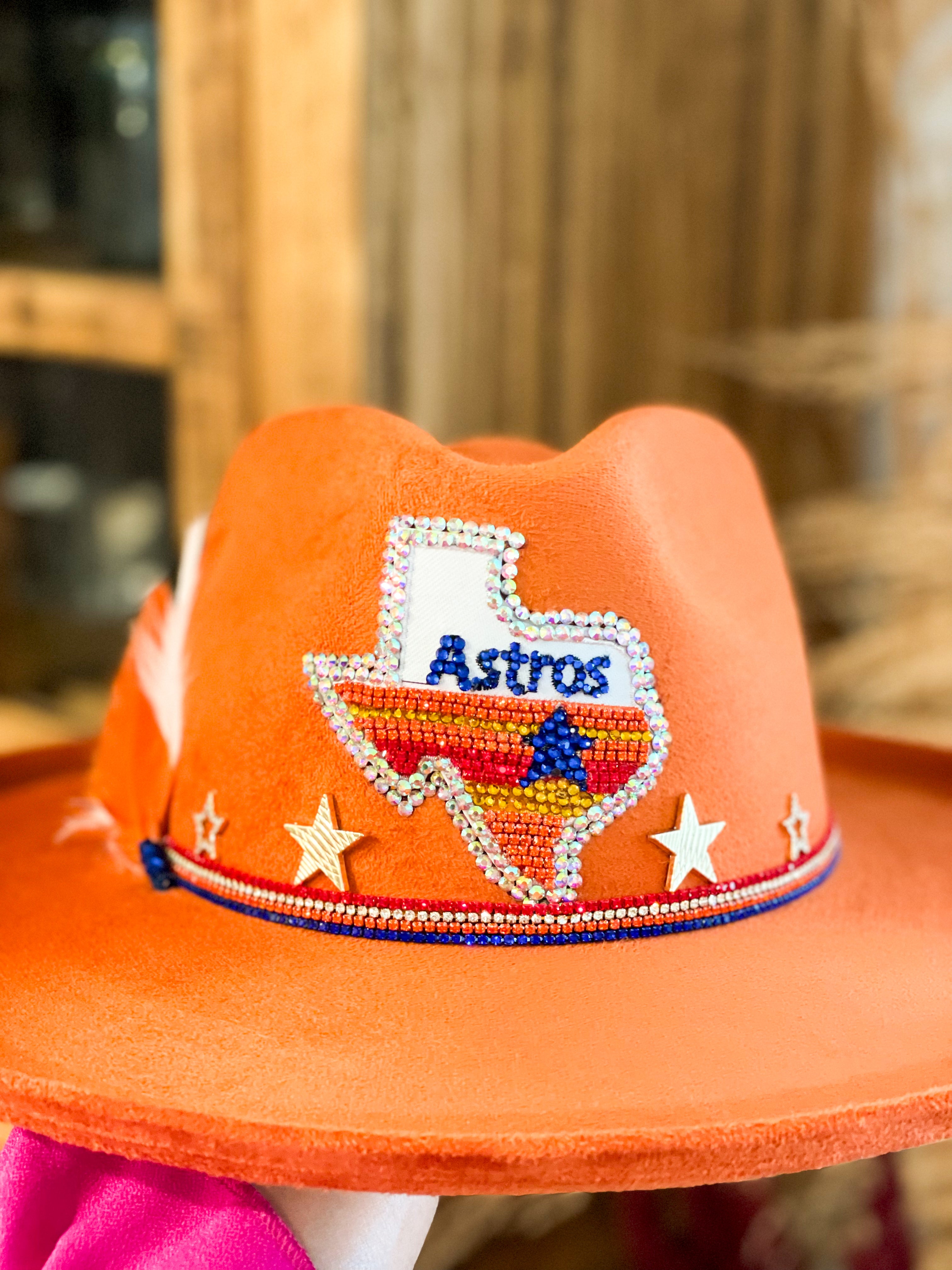 HOUSTON ASTROS BLINGED BRIM