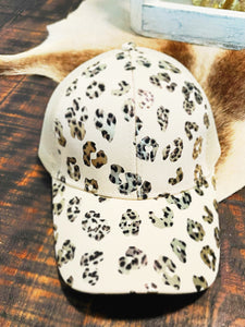 Leopard Mesh Ponytail Cap