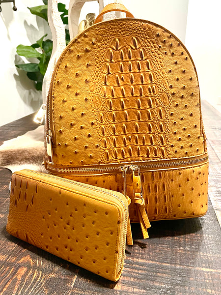 polka dot yellow preppy pattern Backpack by KOOVOX | Society6
