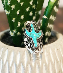 Cactus Turquoise Ring (SALE)